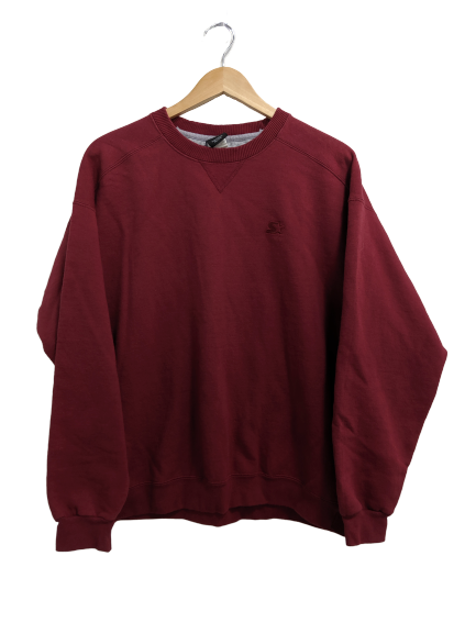 [M] 90s Starter Maroon Crewneck Sweatshirt